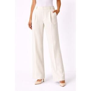 Vince Wide Leg Trouser Ivory High Rise Minimalist Pants 6